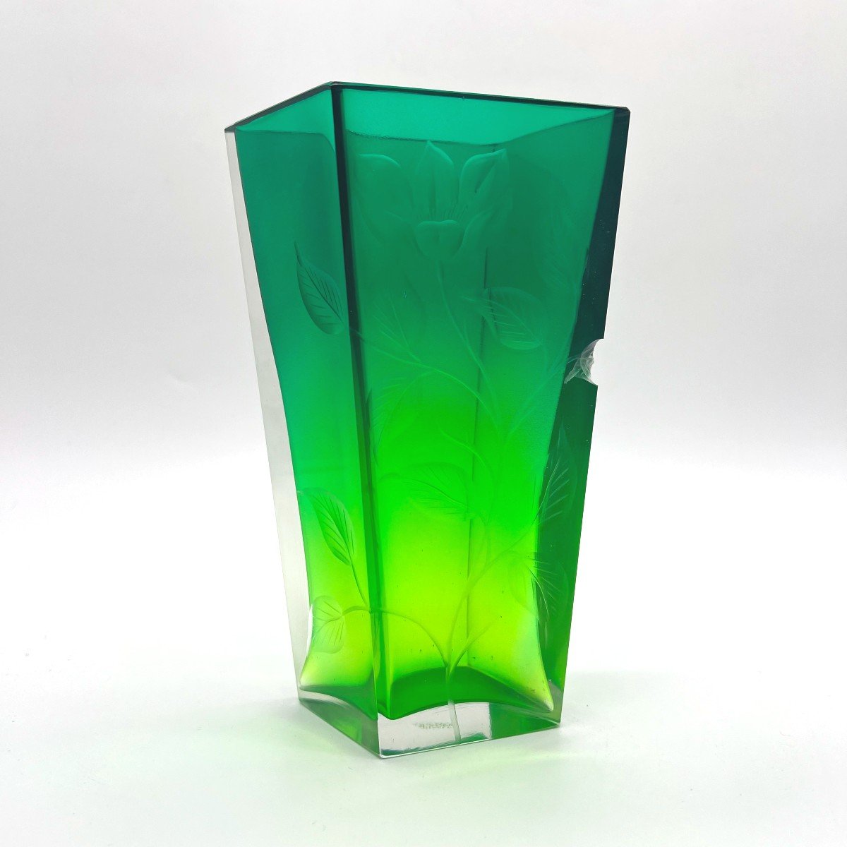 Ludwig Moser Cut Crystal Vase, Karlsbad – Art Nouveau 1900