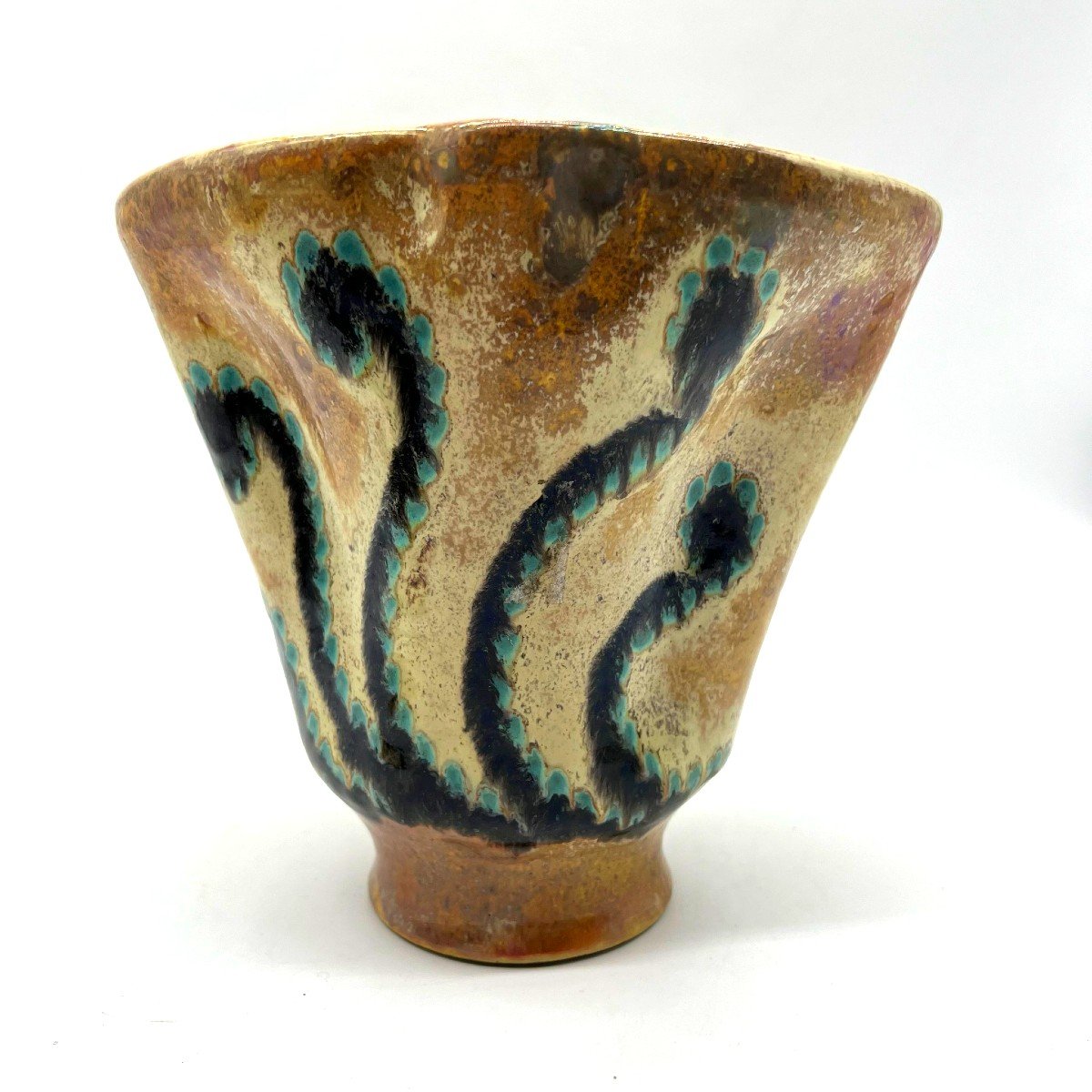 René Anchierri Glazed Ceramic Vase-photo-2