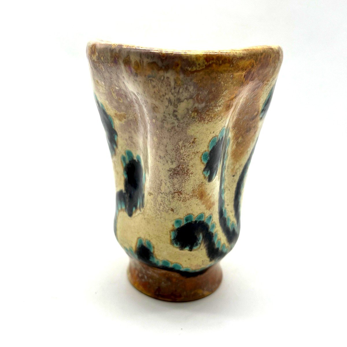 René Anchierri Glazed Ceramic Vase-photo-1