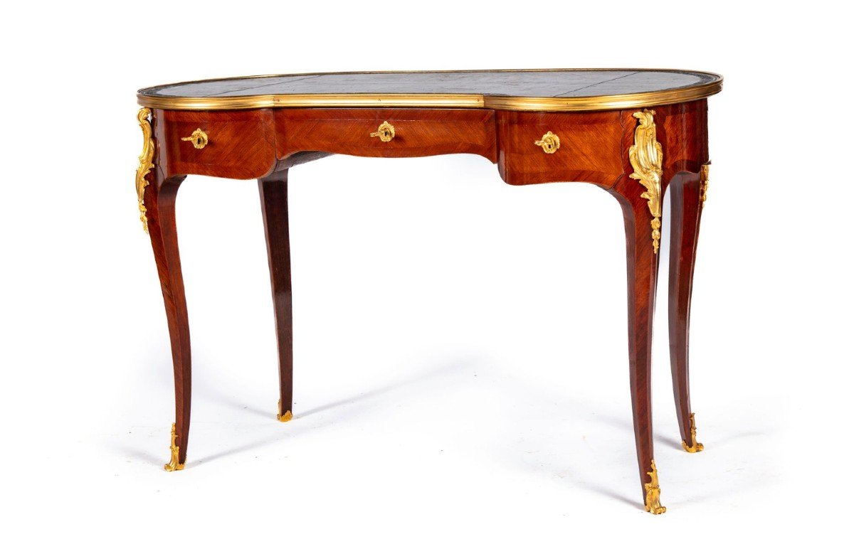 Ternisien & Dantant - Bureau De Dame Louis XV En Acajou - XIXème