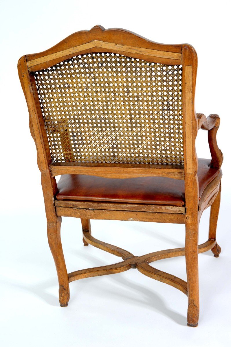 From 06.10 To 03.11 - 25% Discount - Stamped H. Amand - Flat Backed Armchair- Regency Period-photo-1