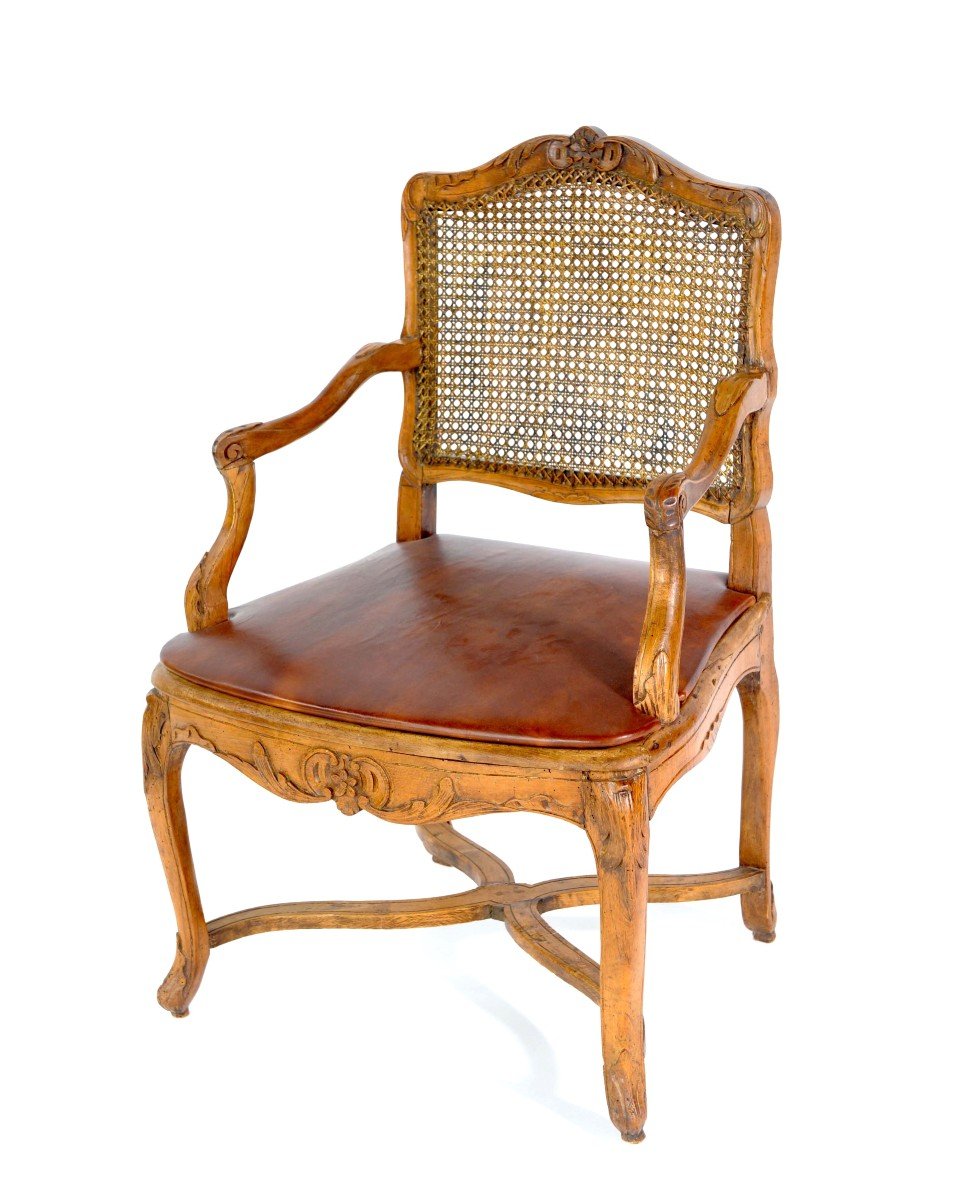 From 06.10 To 03.11 - 25% Discount - Stamped H. Amand - Flat Backed Armchair- Regency Period