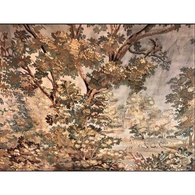 25% Discount  - Aubusson Tapestry Panel In Wool And Silk - France - XIXth 