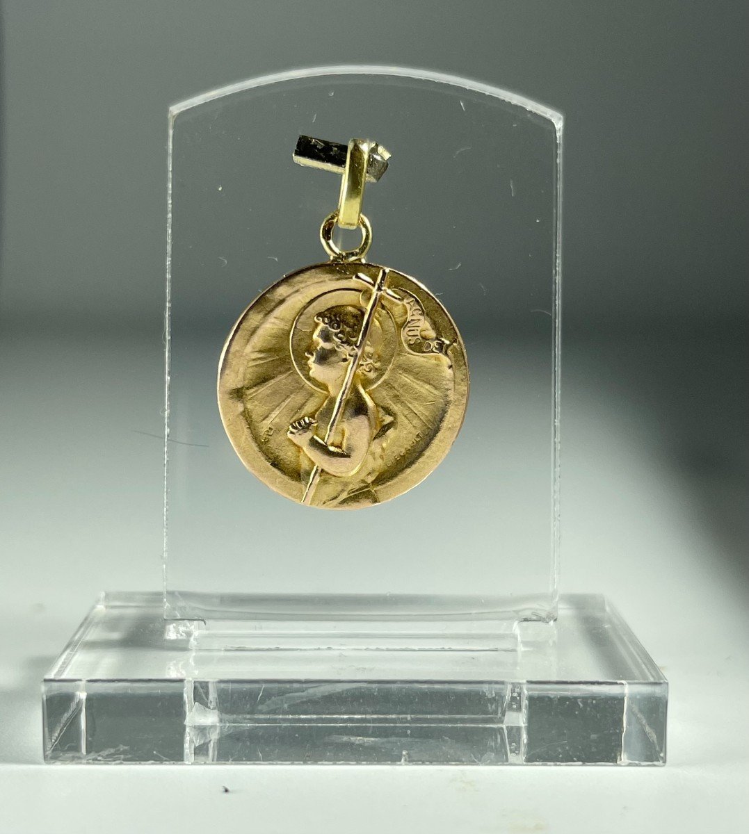 Médaille En Or Saint Jean Baptiste