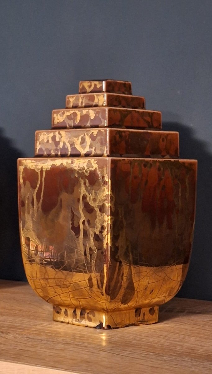 Une Paire De Vases Art Déco De Paul Millet Sèvres, 20ème Siècle-photo-4
