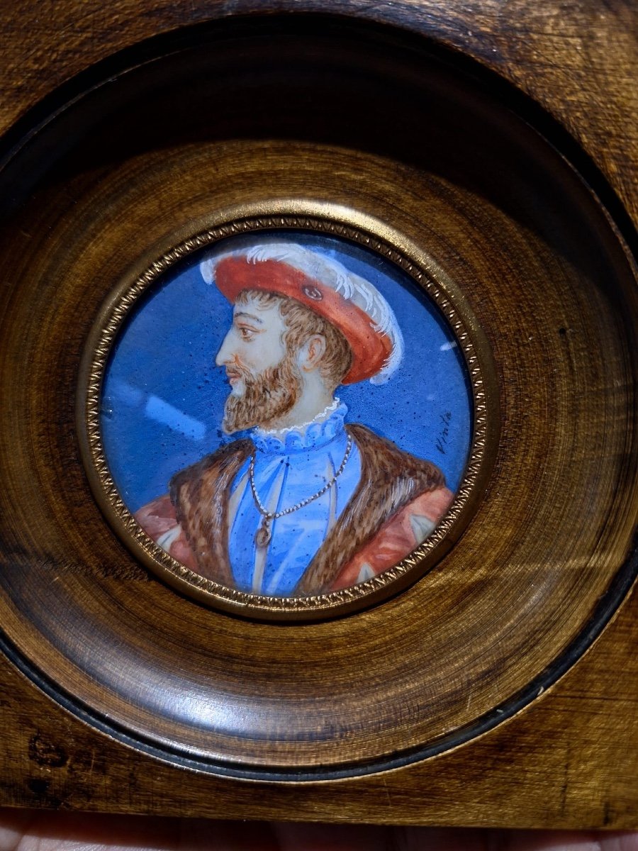 Portrait Miniature De François Premier