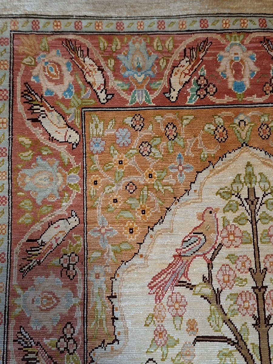 Handmade Silk Rug Hereke, Türkiye-photo-4