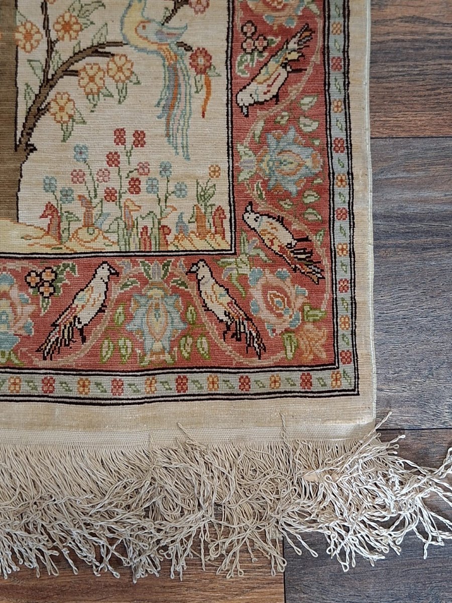 Handmade Silk Rug Hereke, Türkiye-photo-2