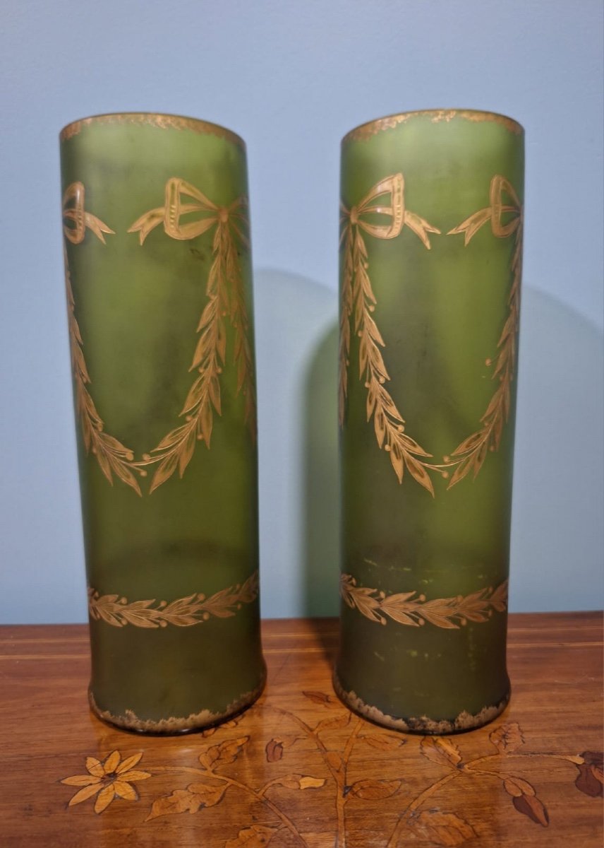 Pair Of Vases, Empire Period, 19th Century