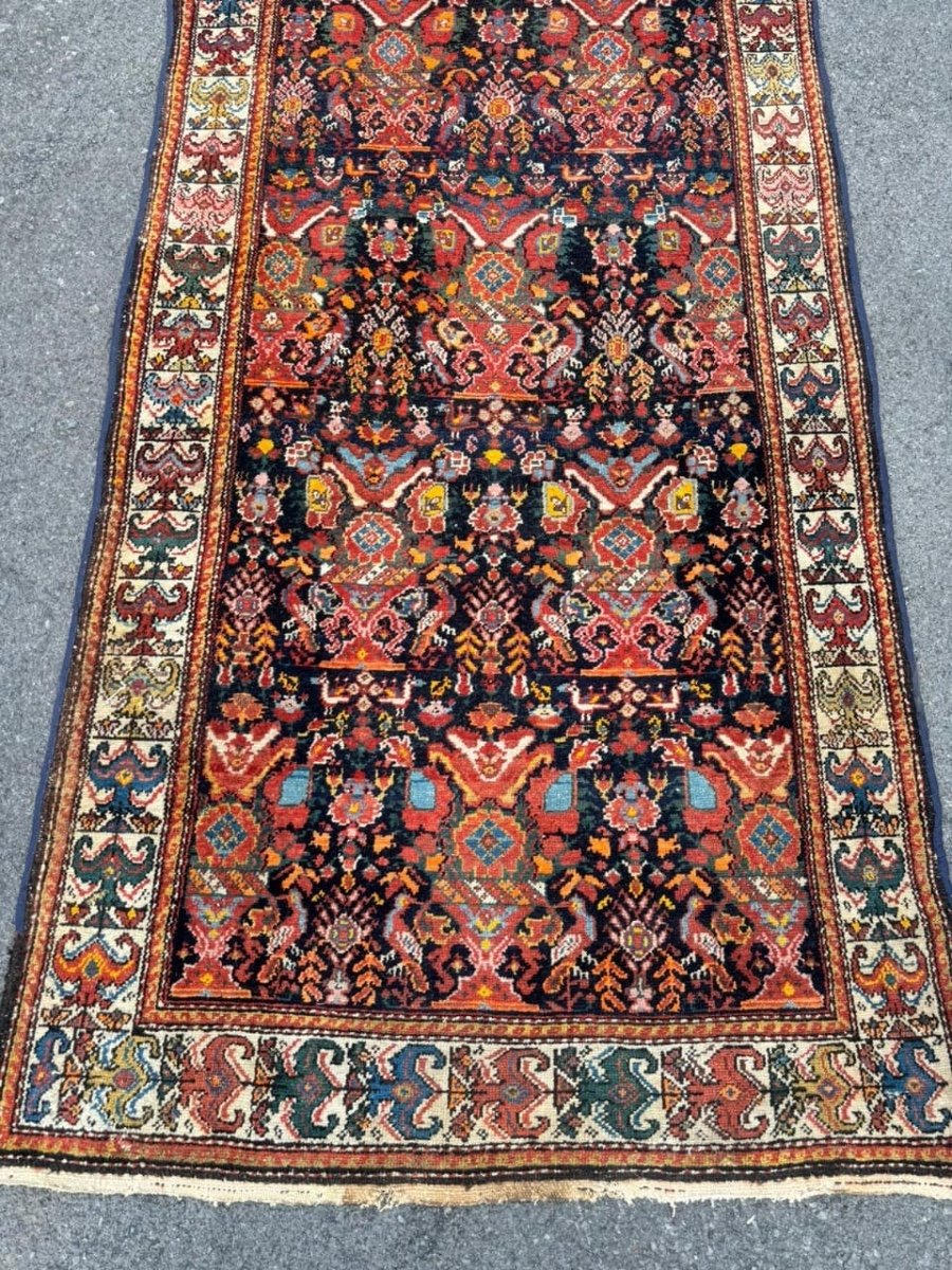 Très grand tapis fait main Malayer, 19ème siècle-photo-4