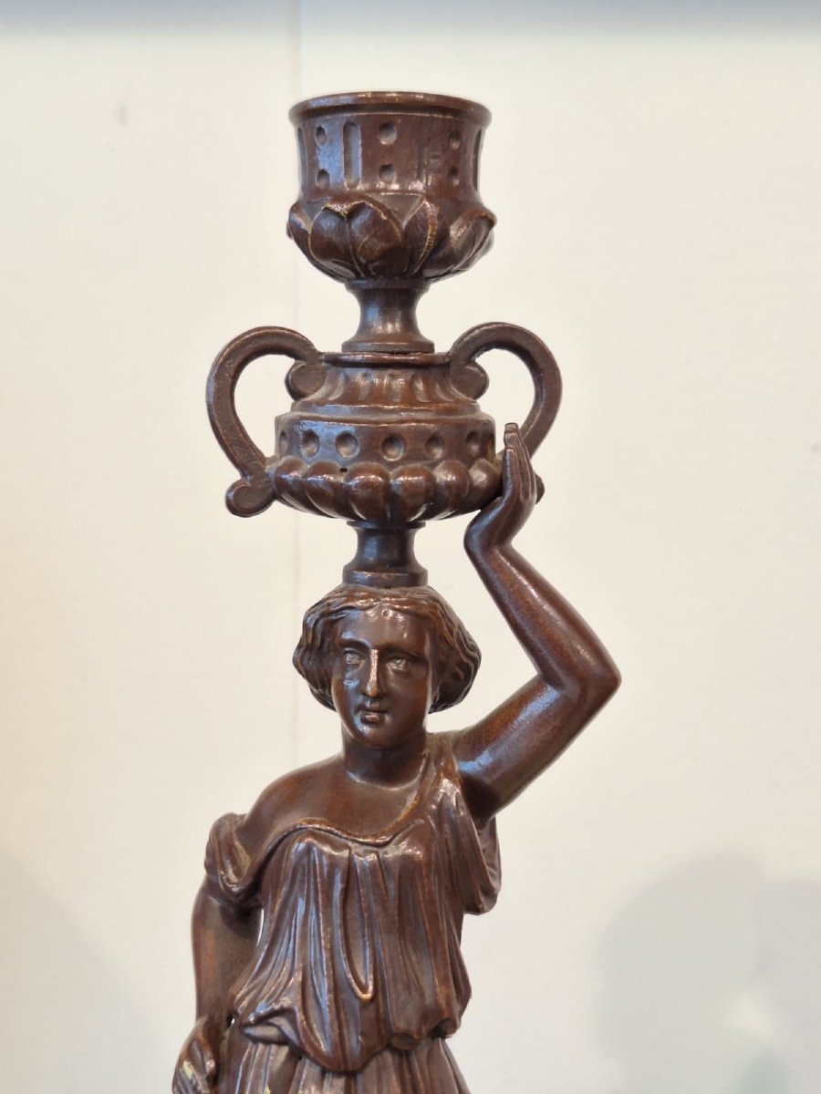 A Pair Of Antique Candlesticks-photo-6