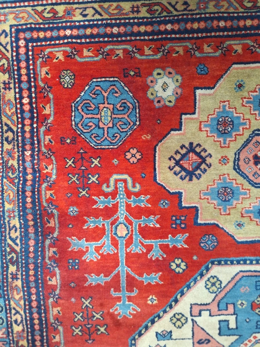 Vintage Handmade Rug Caucasus Lori Pambak Kazak-photo-3