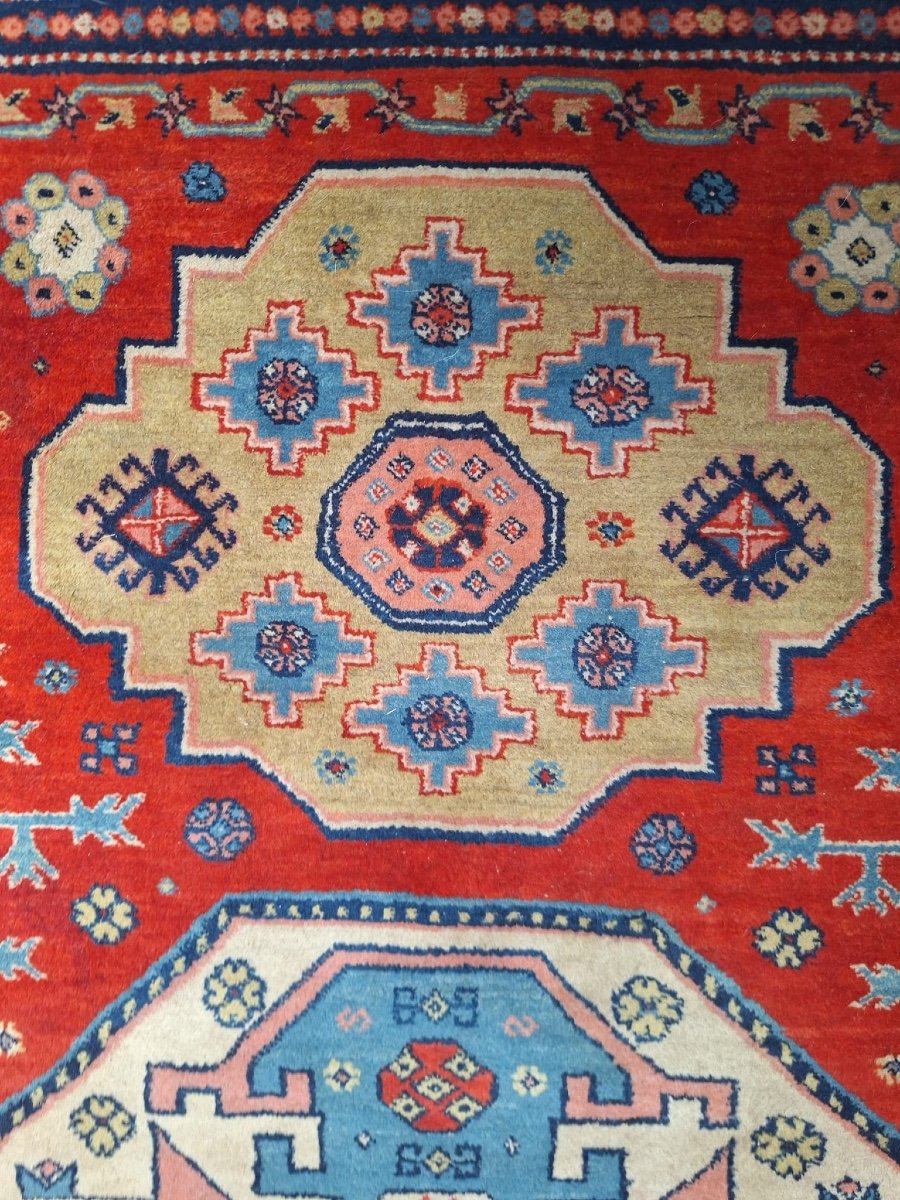 Vintage Handmade Rug Caucasus Lori Pambak Kazak-photo-2