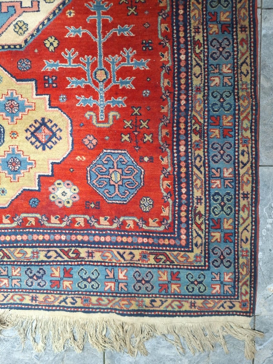 Vintage Handmade Rug Caucasus Lori Pambak Kazak-photo-5