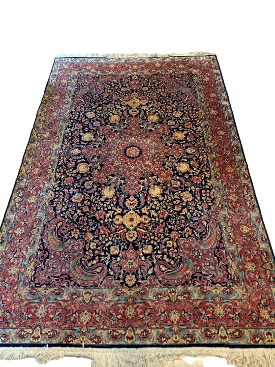 Old Handmade Sarouk Rug