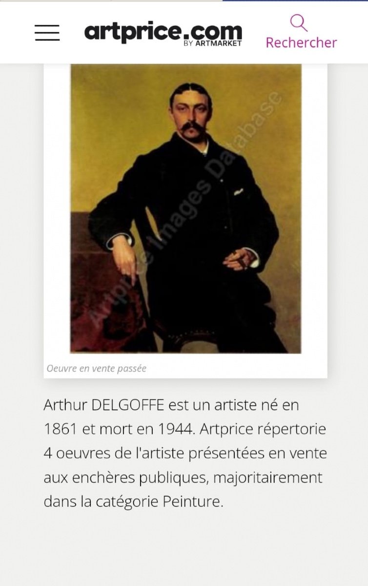 Peinture Belge d'Arthur Delgoffe, 1930-photo-2