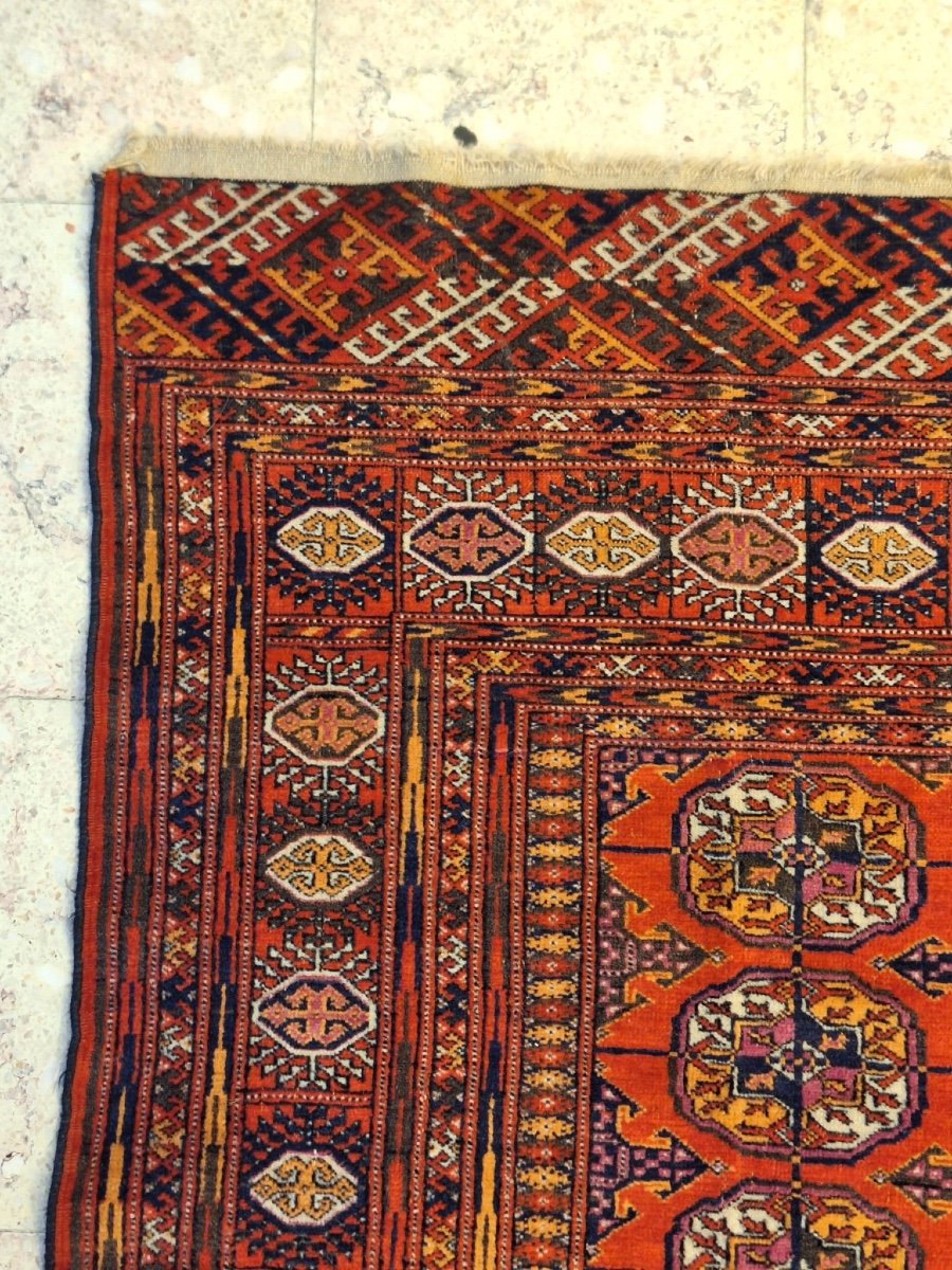 Tapis Ancien Noué à La Main Tekke-photo-1