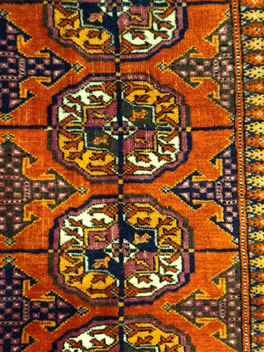 Tapis Ancien Noué à La Main Tekke-photo-4