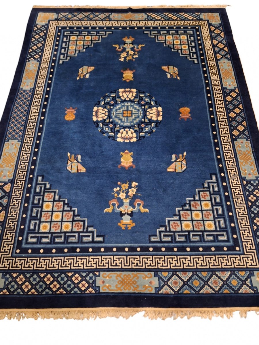 Tapis Chinois Vintage Noué à La Main à Pékin