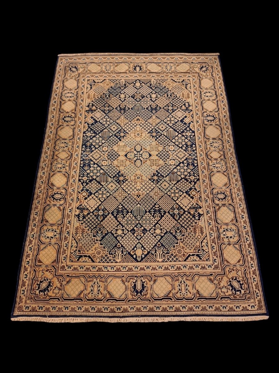 Tapis Noué à La Main Vintage Tabriz