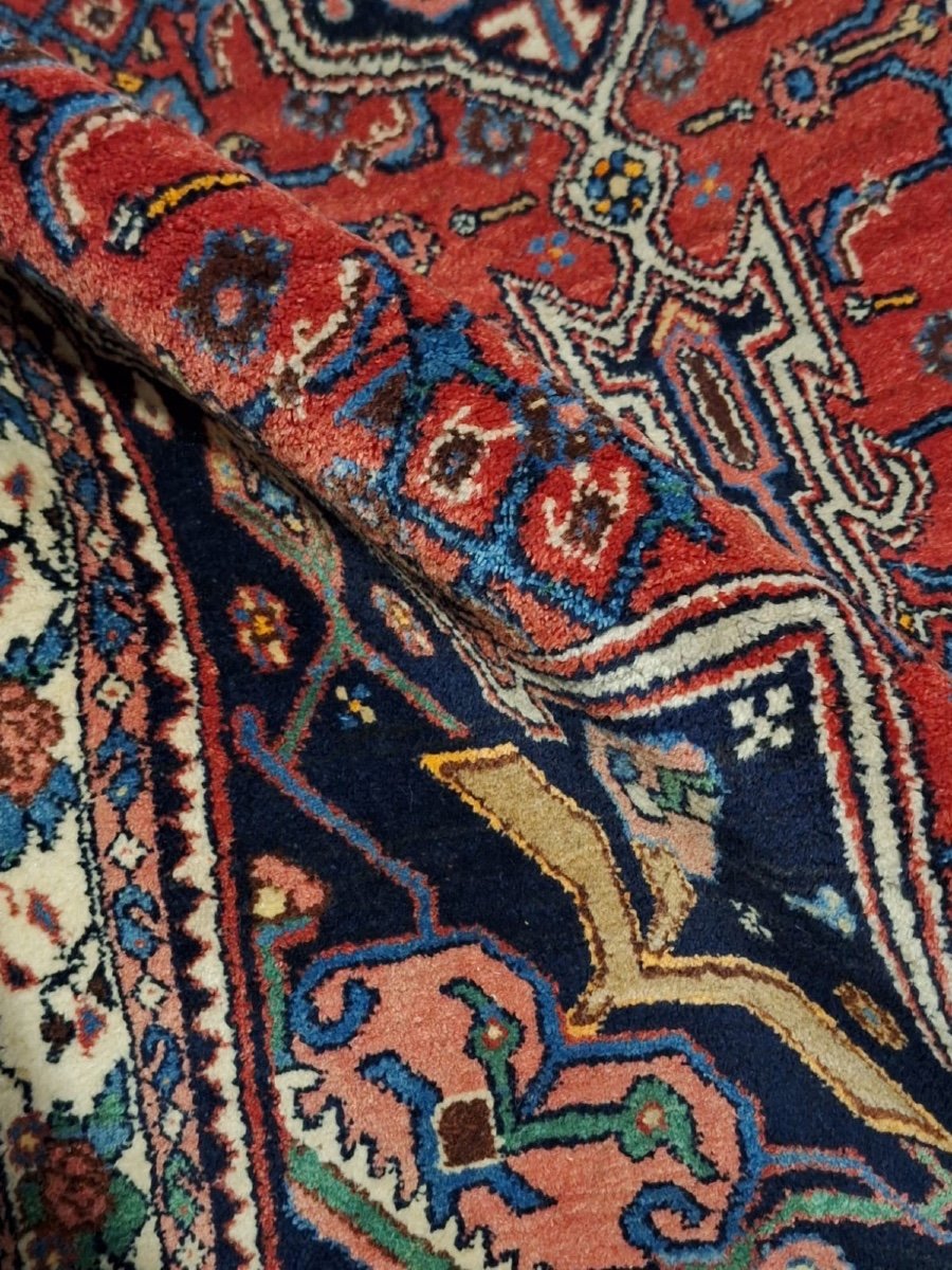 Vintage Hand Knotted Bidjar Rug-photo-3