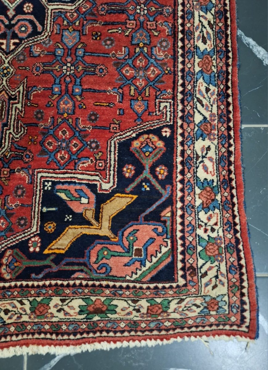 Vintage Hand Knotted Bidjar Rug-photo-1