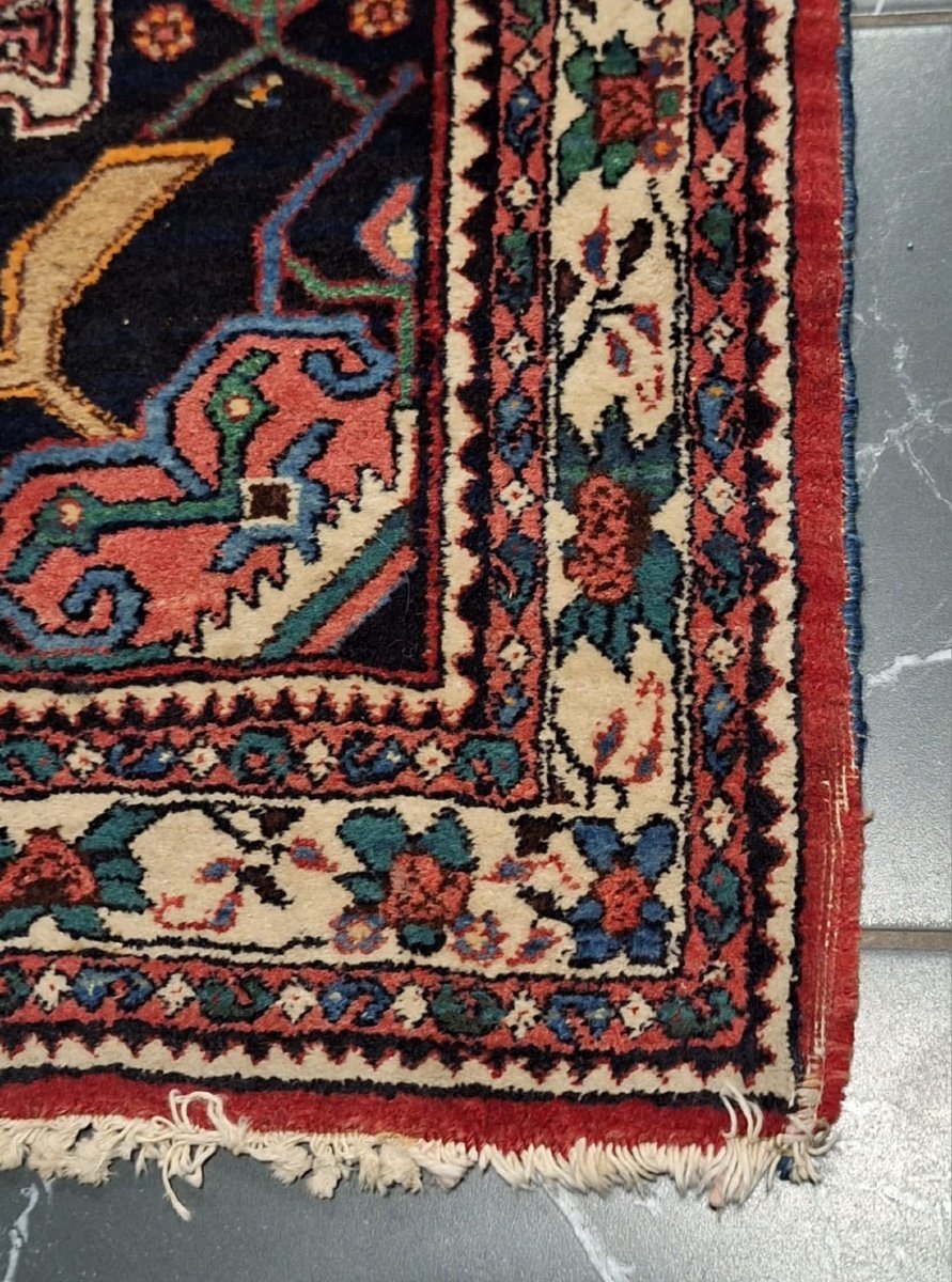 Vintage Hand Knotted Bidjar Rug-photo-2