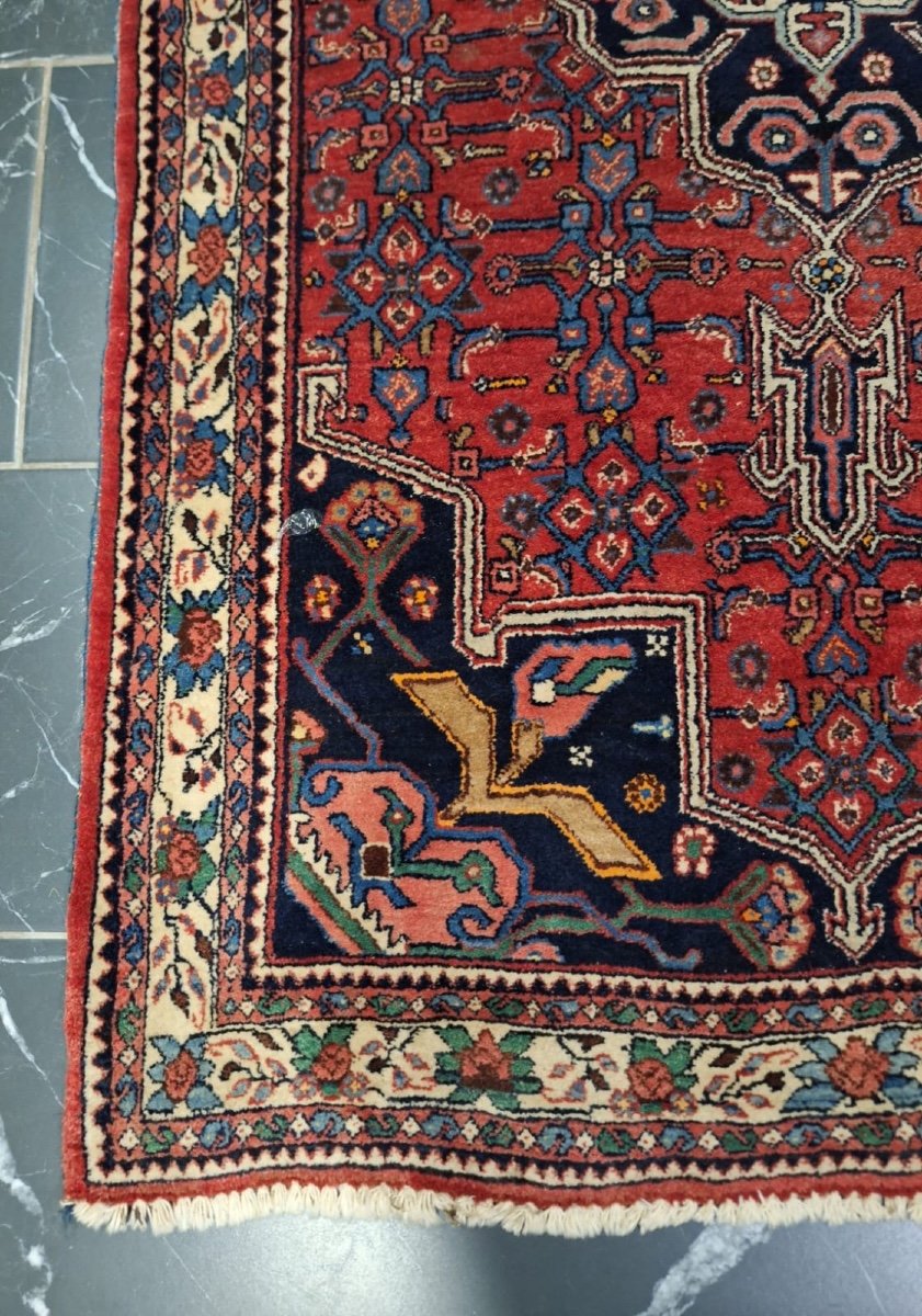 Vintage Hand Knotted Bidjar Rug-photo-3