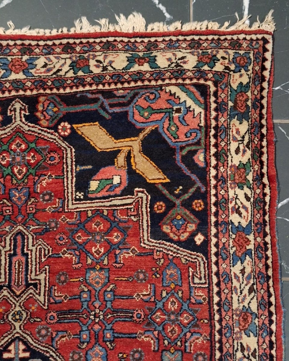 Vintage Hand Knotted Bidjar Rug-photo-4