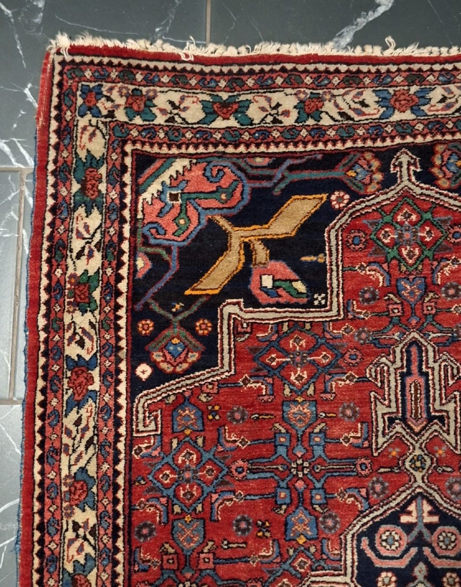 Vintage Hand Knotted Bidjar Rug-photo-5