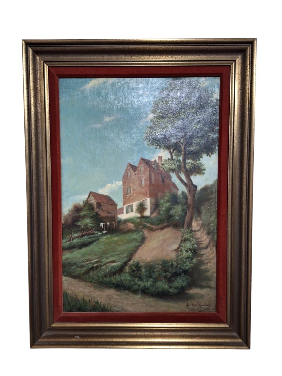 Antique Painting, Signed Ant.van Hammée, 1885