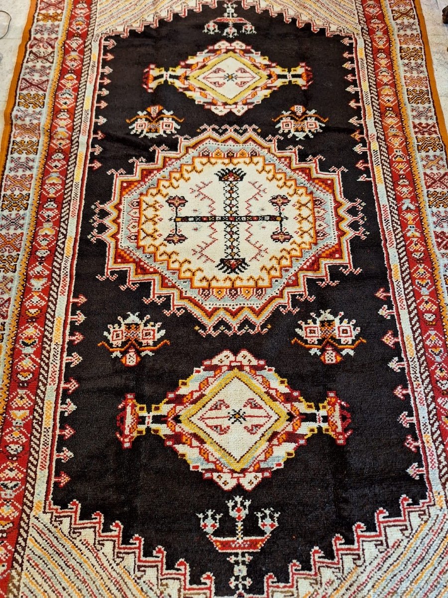 Tapis Marocain Vintage De La Tribu Du Haut Atlas-photo-1