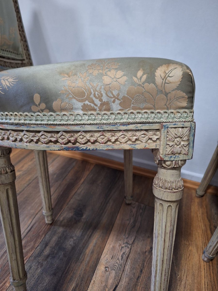 Pair Of Antique Louis XVI Style Chairs-photo-2