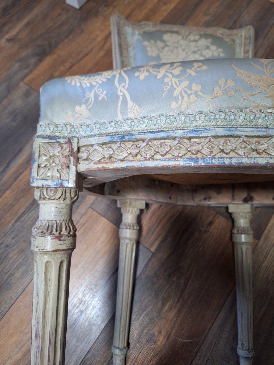 Pair Of Antique Louis XVI Style Chairs-photo-4