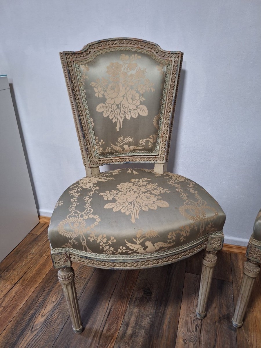 Pair Of Antique Louis XVI Style Chairs-photo-7