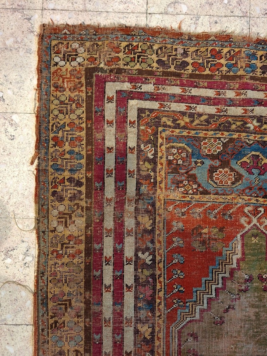 Anatolian Antique  Hand Knotted Kirshehir Prayer Rug-photo-4