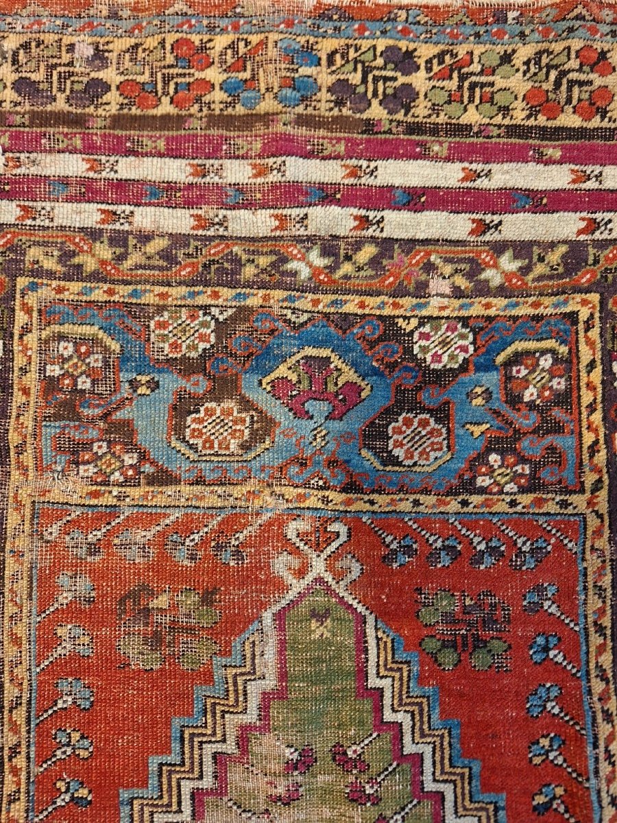 Anatolian Antique  Hand Knotted Kirshehir Prayer Rug-photo-4