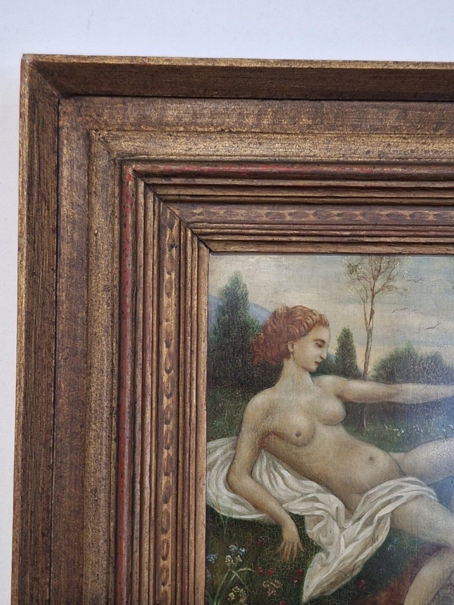 Peinture Ancienne d'Une Femme-photo-2