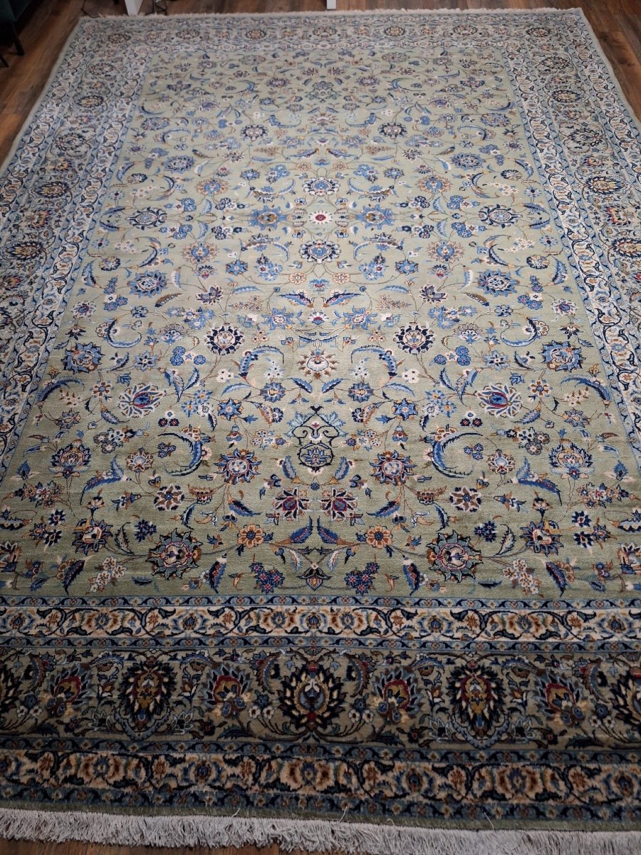 Hand Knotted Carpet Kashan, Iran-photo-4