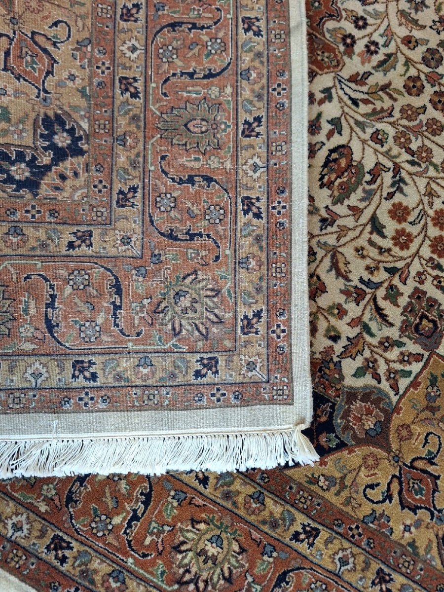 Tapis Noué à La Main à Tabriz, Inde-photo-4