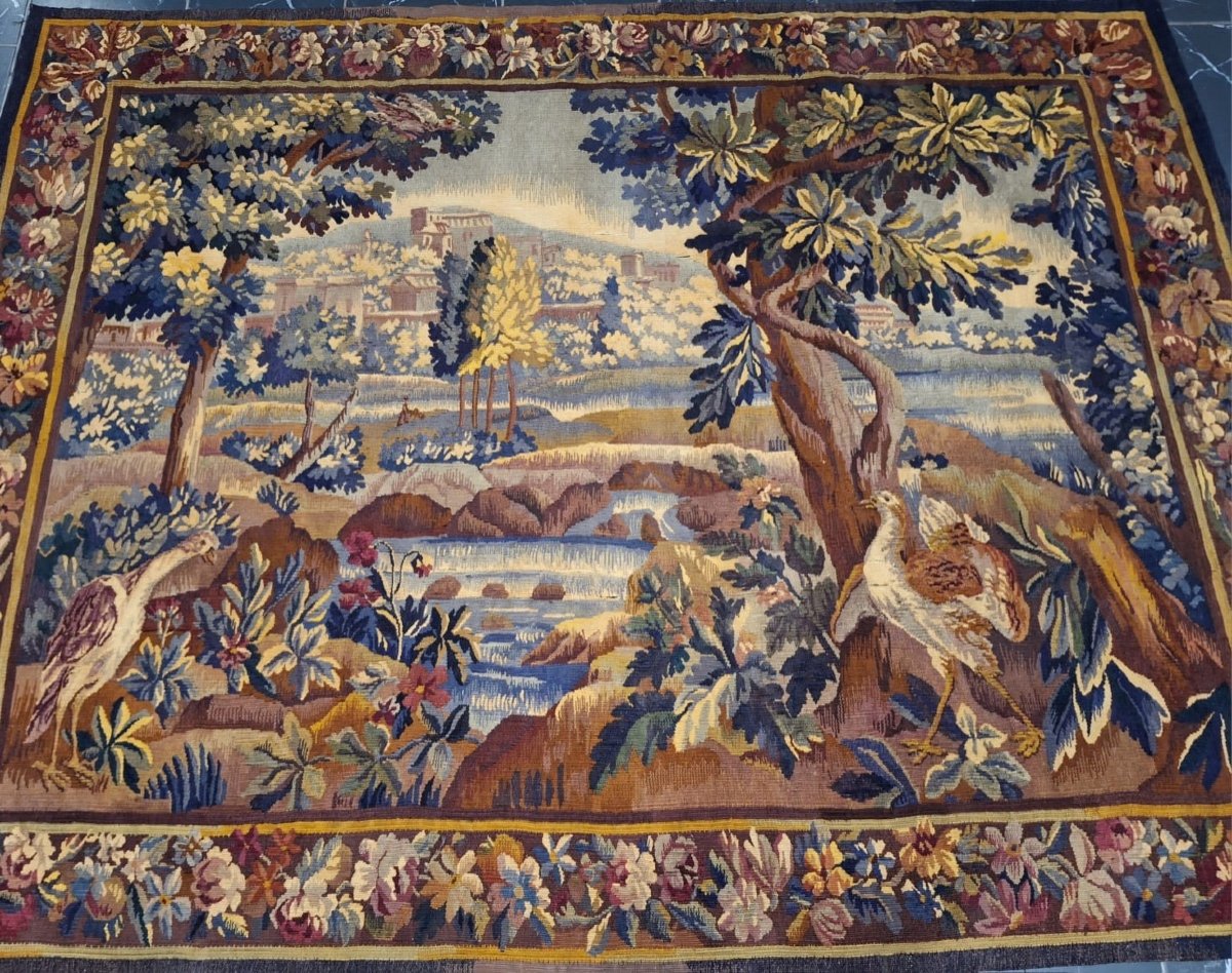 Antique Tapestry, 19th Century-photo-2