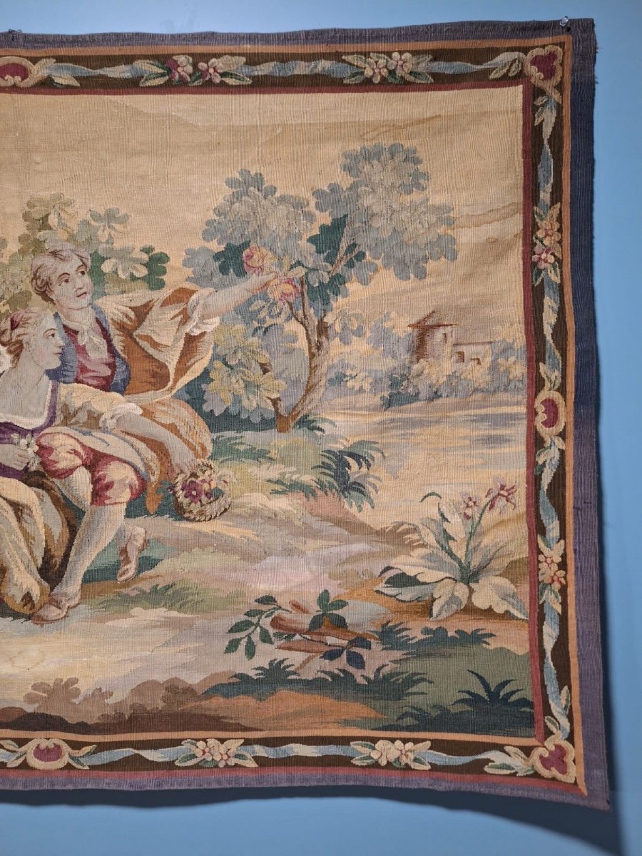 French Aubusson Tapestry, 19th Century-photo-1