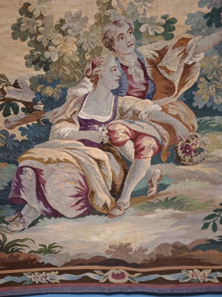 French Aubusson Tapestry, 19th Century-photo-4