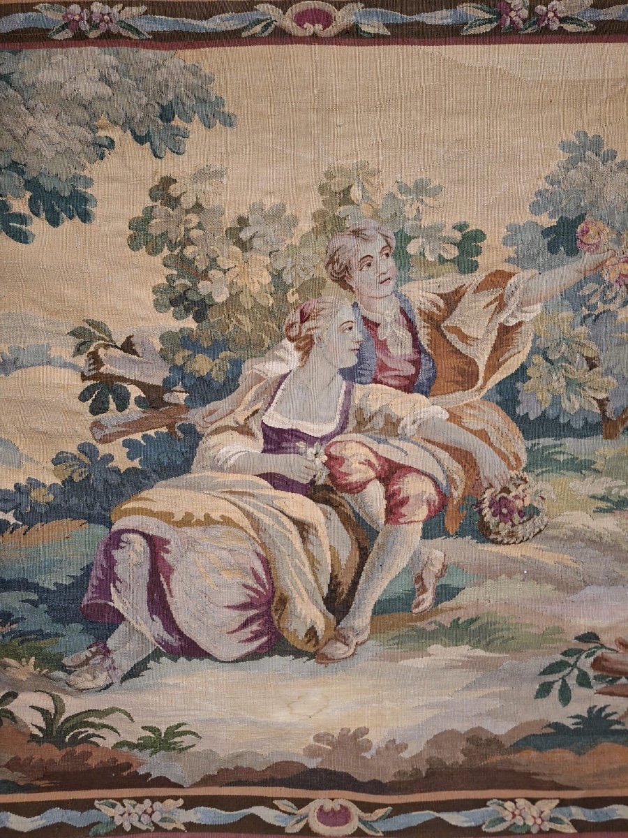 French Aubusson Tapestry, 19th Century-photo-6