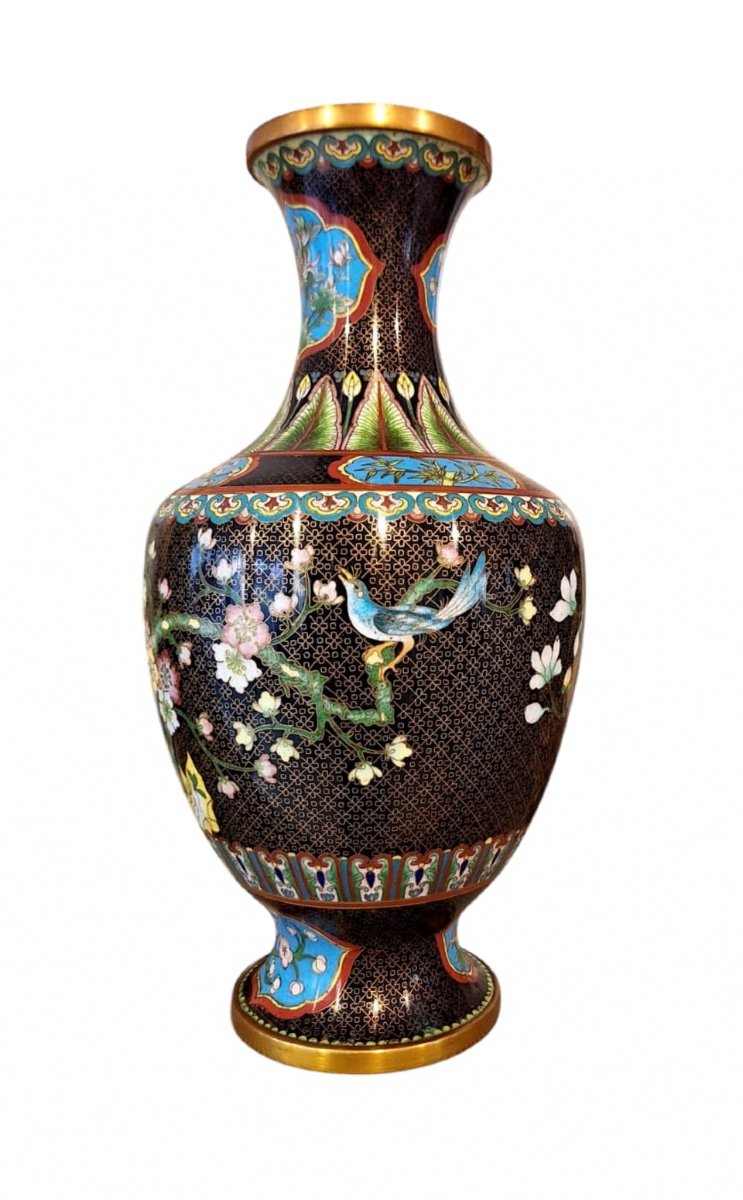 Vaas Cloisonnés Chinois Vintage