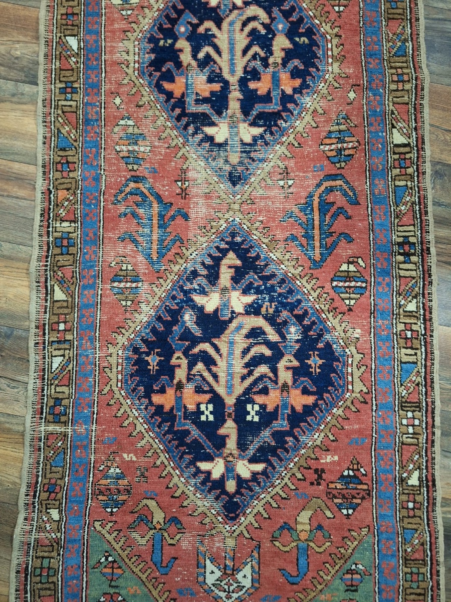 Antique Hand-knotted Bakshaish Rug, Iran-photo-2