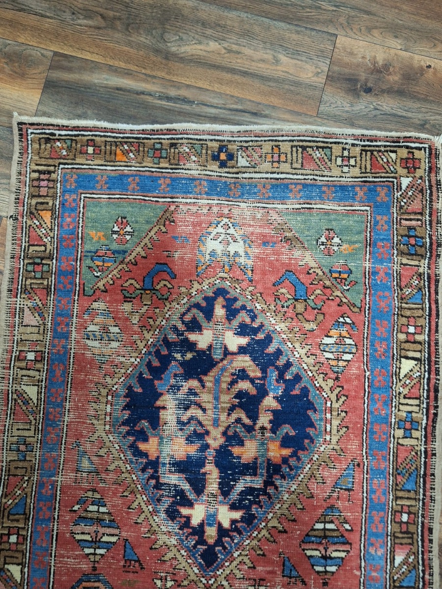 Antique Hand-knotted Bakshaish Rug, Iran-photo-2