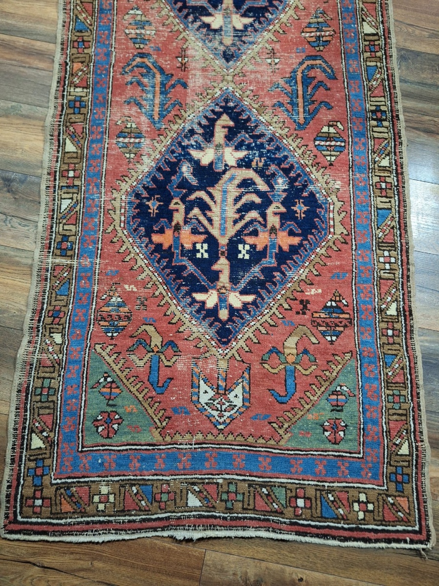 Antique Hand-knotted Bakshaish Rug, Iran-photo-5