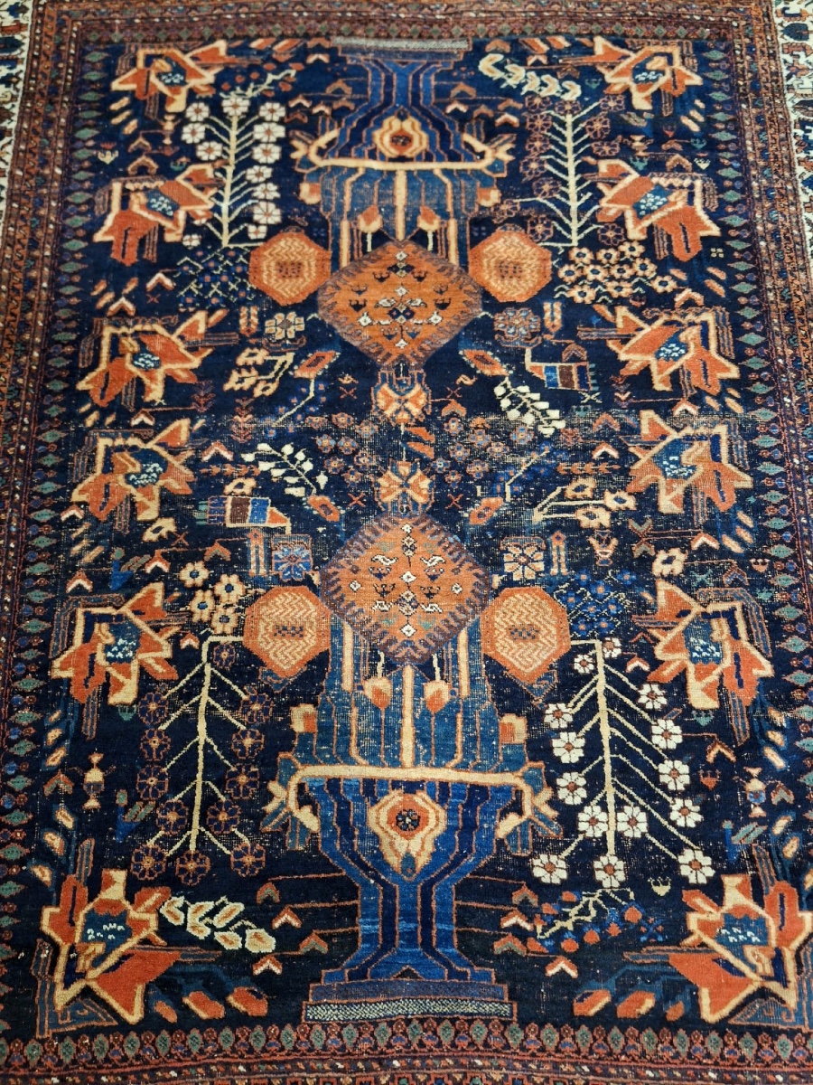 Antique Hand-knotted Carpet, Avshar, Iran-photo-2