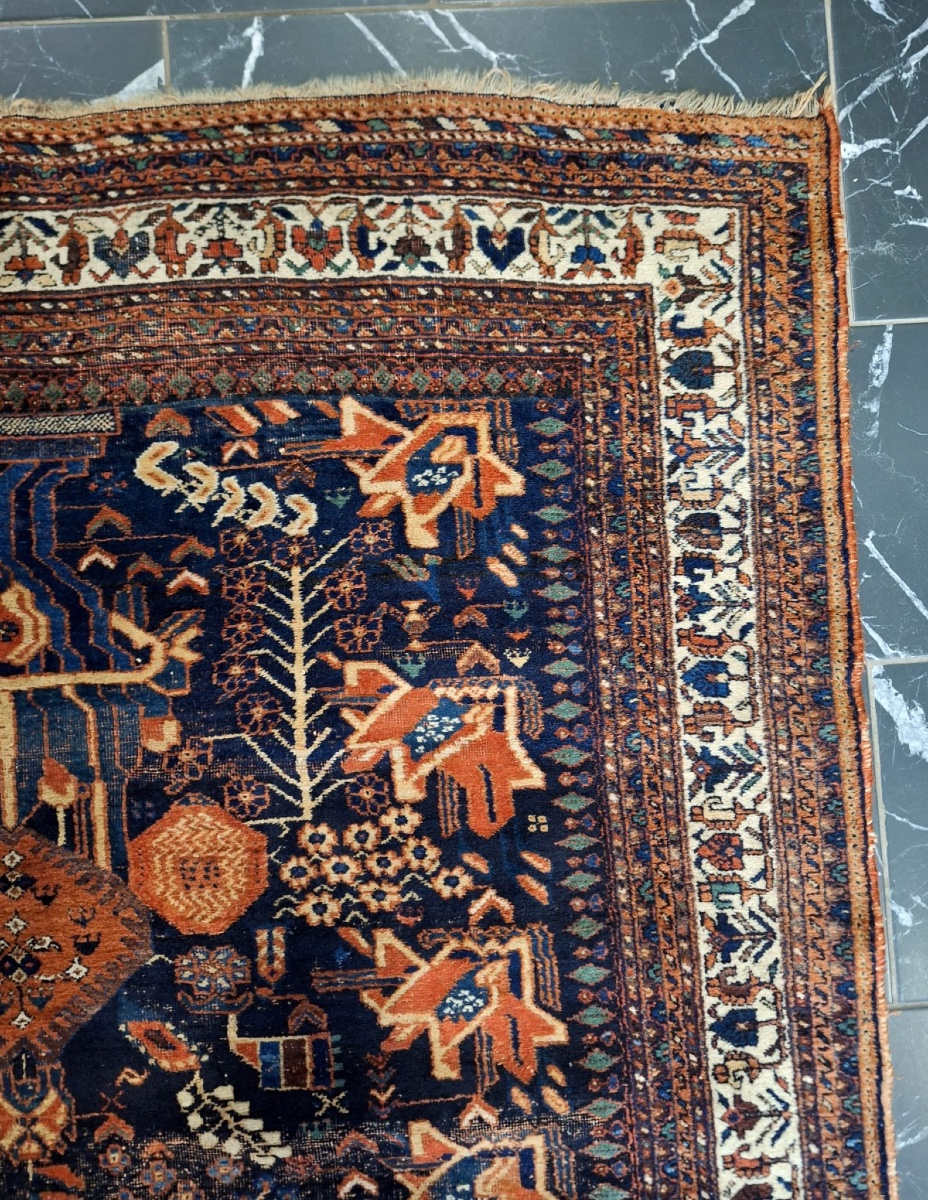 Antique Hand-knotted Carpet, Avshar, Iran-photo-3